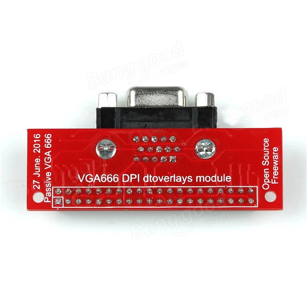 Переходная плата VGA666 DPI Dtoverlays модуль GPIO к VGA для Raspberry Pi 3B/2B/B + подключение DIY RC Toy