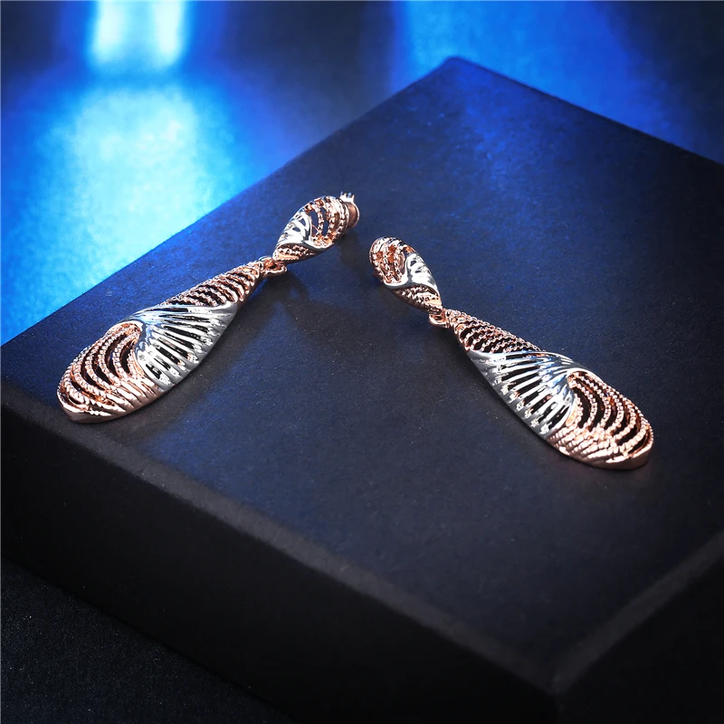 Длинные серьги Rose Gold Цвет серебро Вечеринка для Для женщин Модные украшения