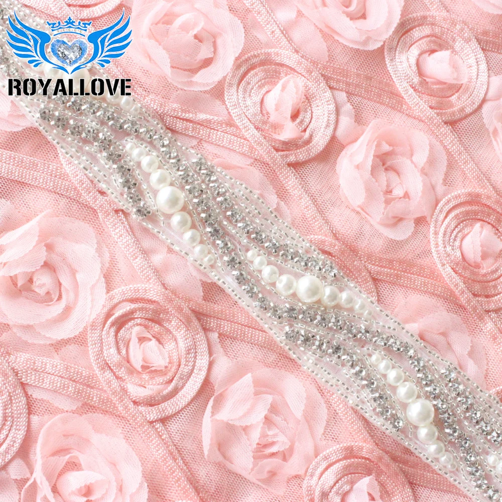 1 ярд Стразы ручной работы жемчужная Аппликация Кристалл Сделай Сам пояс