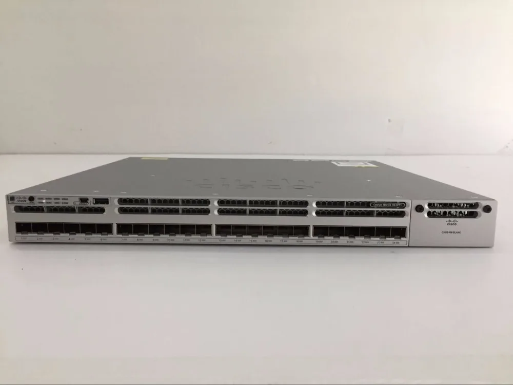 WS-C3850-24XS-E 10-гигабитный коммутатор 24-портовый 10-ггц оптоволоконный сетевой 1000