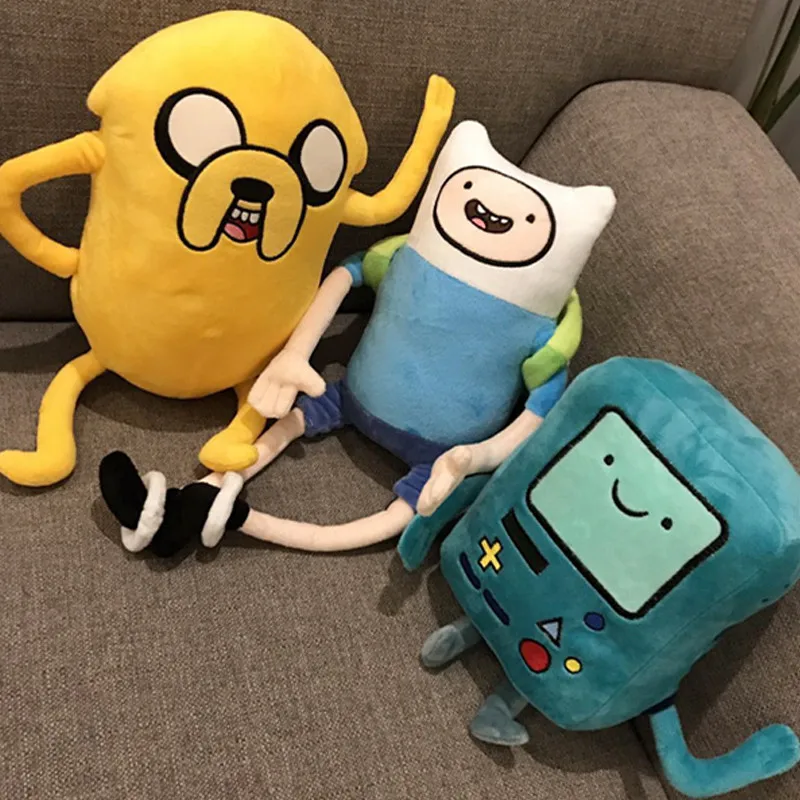 

big size Adventure Time Plush Toys Finn Jake BMO Soft Stuffed Animal Dolls Party Supplies girl boy birthday gifts free shipping