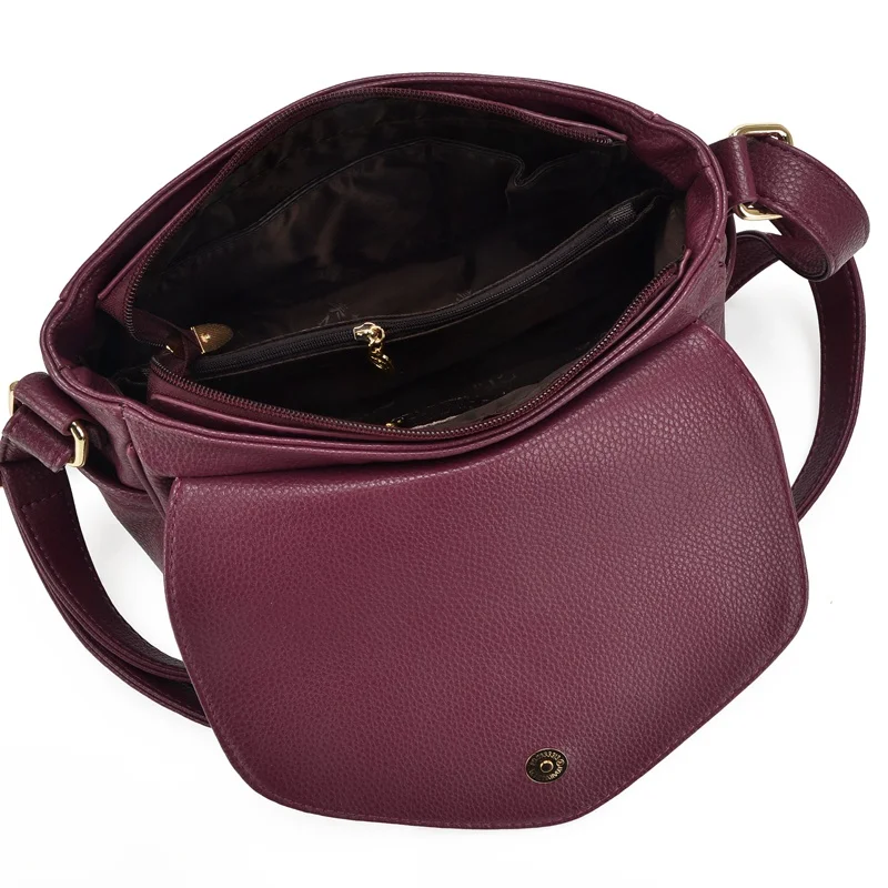 Высококачественная Женская сумочка из мягкой кожи сумки-мессенджеры маленькая