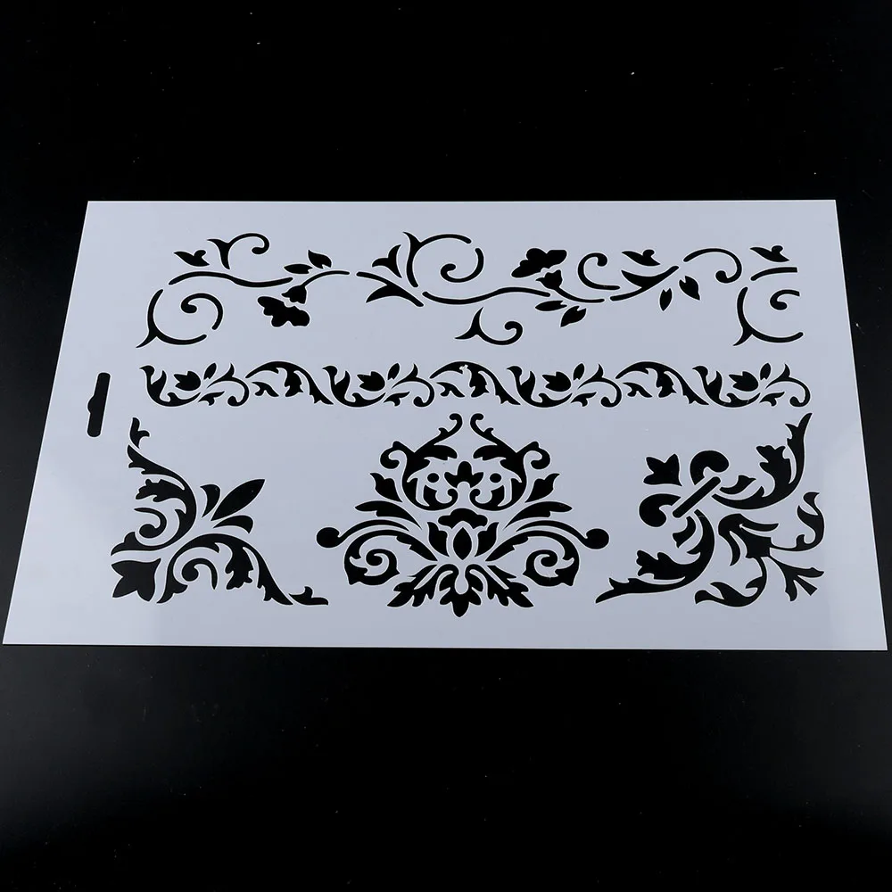 Пластиковые трафареты сделай сам с цветочным рисунком фотоальбом декоративные