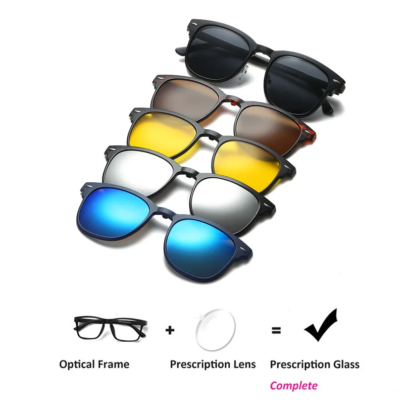 Мужские и женские очки для коррекции близорукости оптические с клипсой