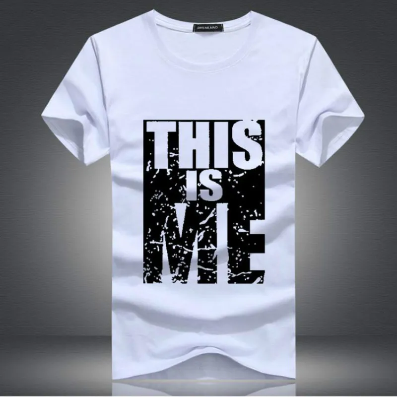 Новая одежда мужская футболка из хлопка с принтом для мужчин Фитнес Camisetas хип хоп