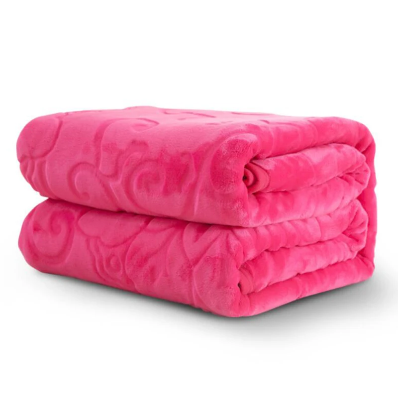 Супер теплое одеяло для постельных принадлежностей мягкое Коралловое флисовое
