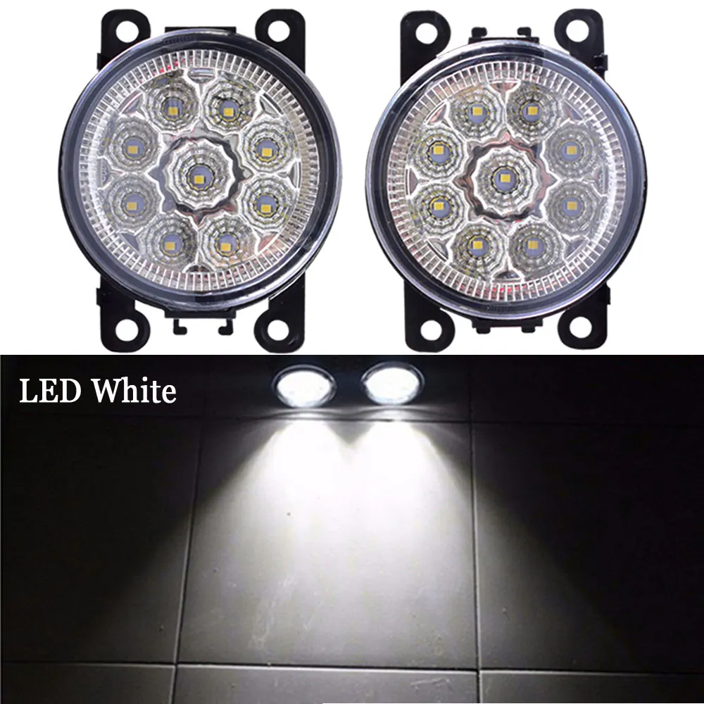 LED 9 Lights White 2 шт./компл. светодиодный свет автомобиля DRL 12 в дневные ходовые лампы для Suzuki SX4 салон GY 2007-2012 противотуманные фонари стайлинга автомобилей - Цвет: LED 9 Lights White