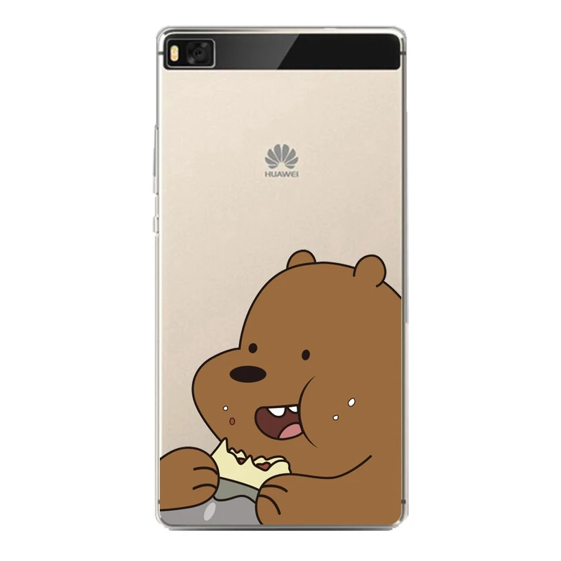 Daisy Soft Clear TPU Phone Case For huawei P10plus P8 P9lite honor 3c 4c 6a 7 8 9 5c Fundas Flora Bear Cute Cover Free Shipping | Мобильные