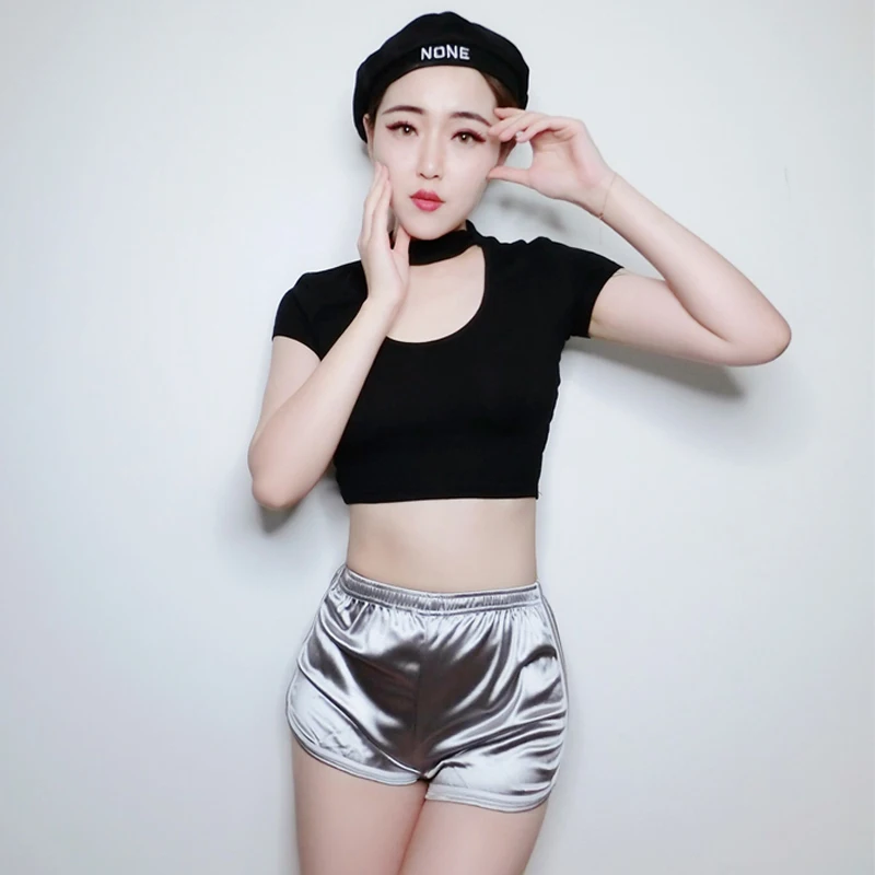 Яркая одежда для джазовых танцев Beyonce с открытым пупком танцевальный костюм GoGo