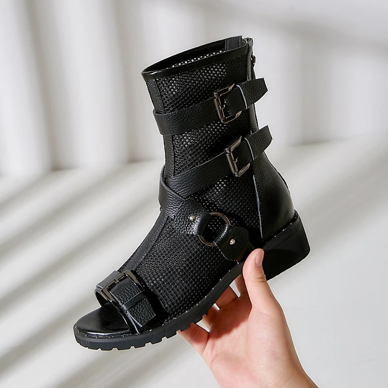 Новинка весны 2019 модные черные и серые вечерние туфли для девочек дышащая