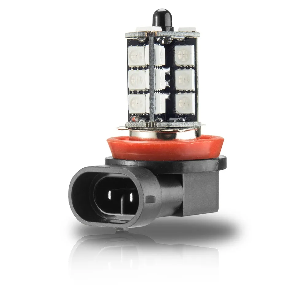 YIJINSHENG 2 шт. 27SMD 12 В RGB 5050 H11/H8 HB3 HB4 9006 9005 H4 H7 светодиодные Сменные противотуманные