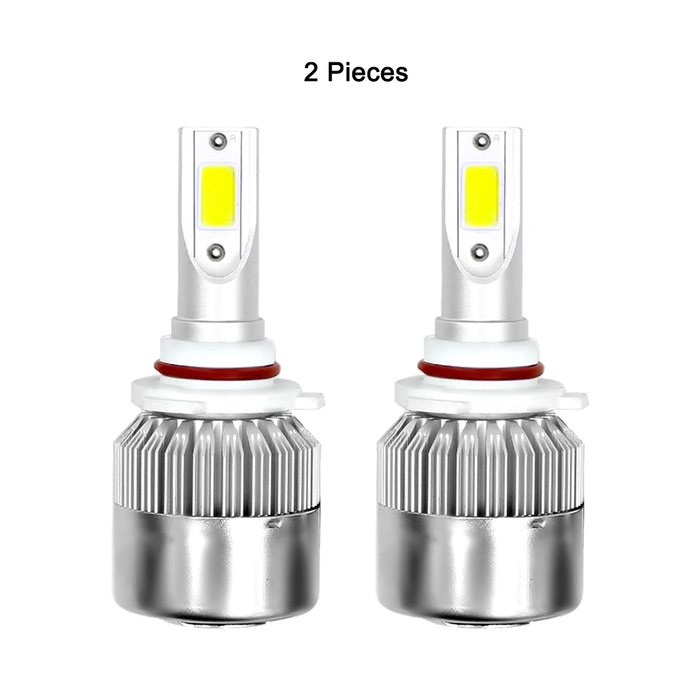 2 pieces Авто лампы светодио дный H7 H4 H11 H1 H3 H13 880 9004 9005 9006 9007 9003 HB1 HB2 HB3 HB4 H27 светодио дный фары автомобиля - Испускаемый цвет: 2 pieces