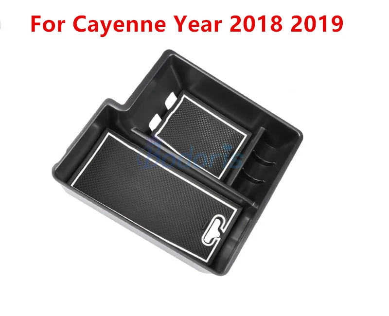 Center storage box Для Porsche Cayenne держатель для стакана с водой в салон подлокотник коробка для хранения консоль Органайзер лоток аксессуары для стайлинга автомобилей - Название цвета: Center storage box