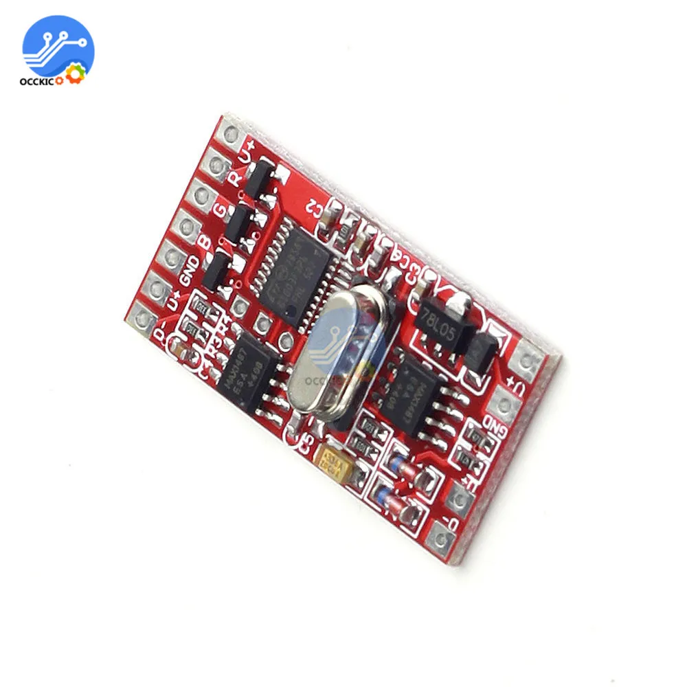 Декодер DMX512 6 А 72 Вт ЦАП плата модульный контроллер 3-канальный для RGB