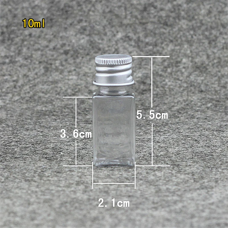 10 мл маленькая косметическая бутылка для воды квадратный многоразовый