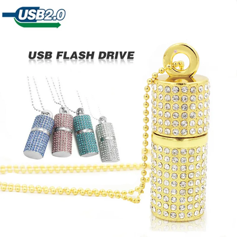 Лидер продаж 2018 флэш-накопитель Usb U-диск 32 ГБ 16 8 4 Гб бриллиантовый кристалл