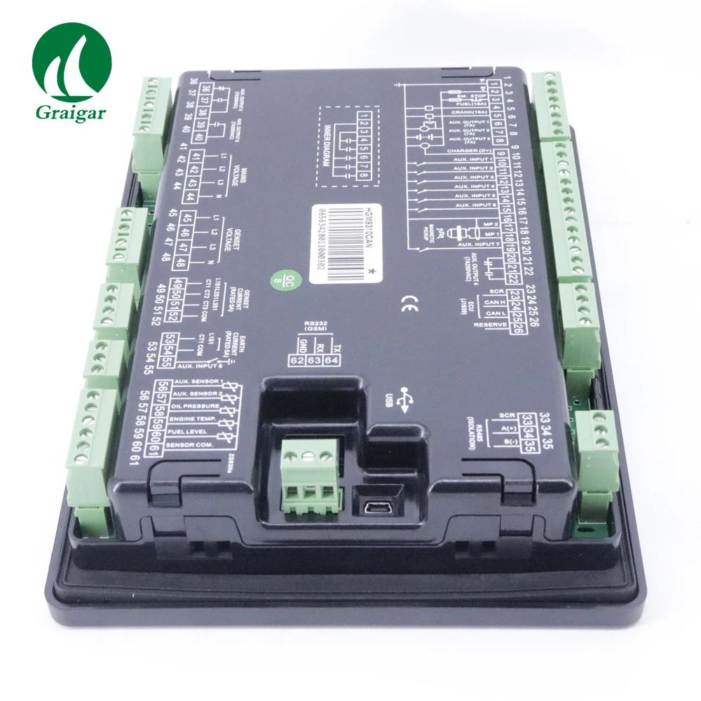 HGM9310CAN New Smartgen Genset Controller used for genset automation and monitor control system |