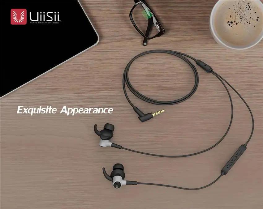 UiiSii Водонепроницаемая гарнитура для бега HIFI HI-RES DJ спортивные наушники-вкладыши с одним драйвером для iPhone/Xiaomi подарок на день рождения