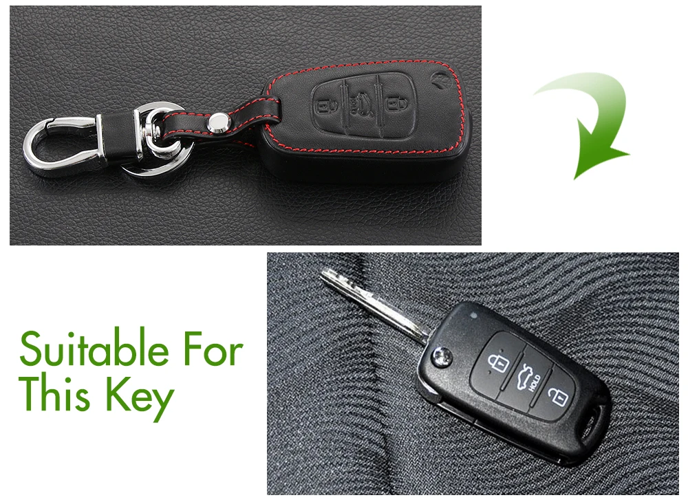 Кожаный чехол для автомобильного ключа с верхним слоем брелок KIA Rio k2 k5 sportage R ceed
