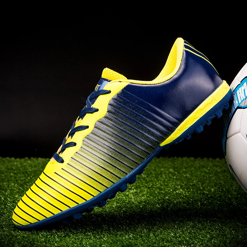 Оригинальные мужские футбольные бутсы тренировочные длинные шипы детские