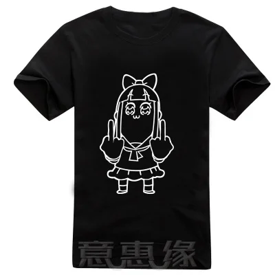 Новинка, футболка с надписью "pop Team Epic", аниме, поп пипи, модная мужская одежда, футболка с коротким рукавом, топы - Цвет: 03