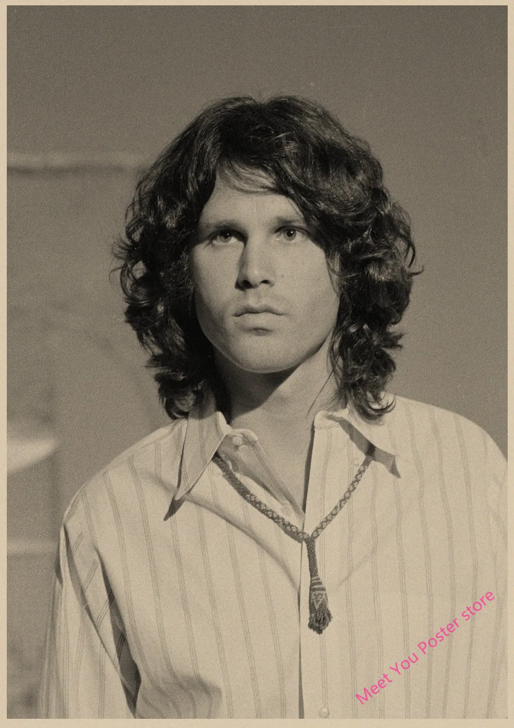 The Doors Jim Morrison Винтаж Ретро Рок-Группа Музыка Гитара матовая крафт-бумага плакат Настенная Наклейка домашний декор A1