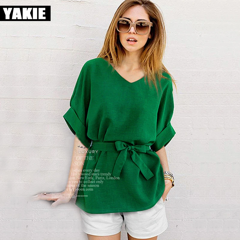 Летние топы и блузки размера плюс 5Xl женская блузка рубашка повседневная