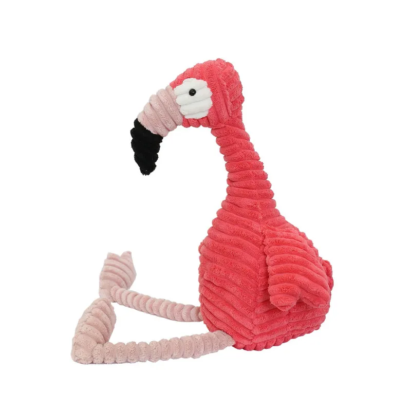 flamingos 50 см Новое поступление Фламинго плюшевая игрушка в полоску мягкая дикая птица детская игрушка Рождественский подарок без изменений - Цвет: flamingos
