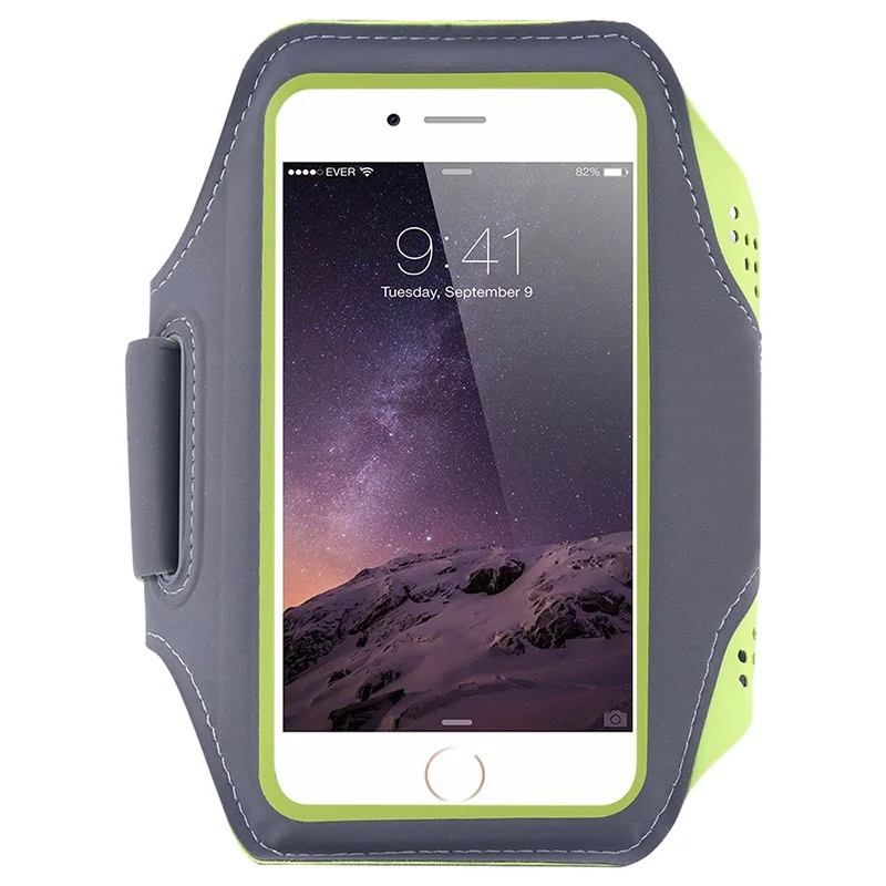 Green For Huawei Mate P30 P20 10 Pro RS Lite Sport Arm band Running Jogging Hiking Cycling Touch Cover Outdoor Case Bag Pouch - Цвет: Green