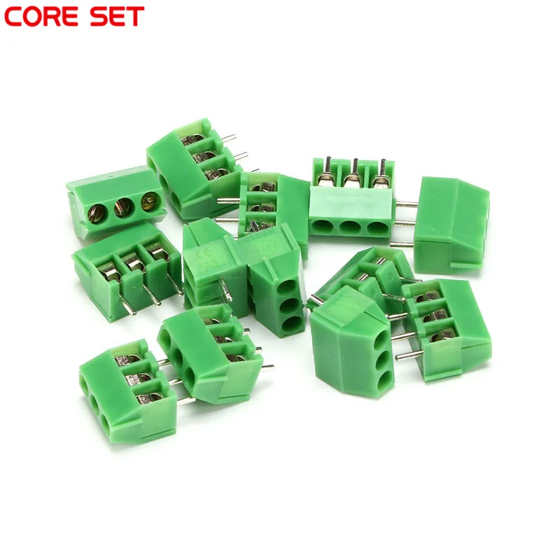 10 шт./лот KF350 3Pin 3 5 мм Шаг PCB винтовой клеммный блок соединители 300 В/10A |