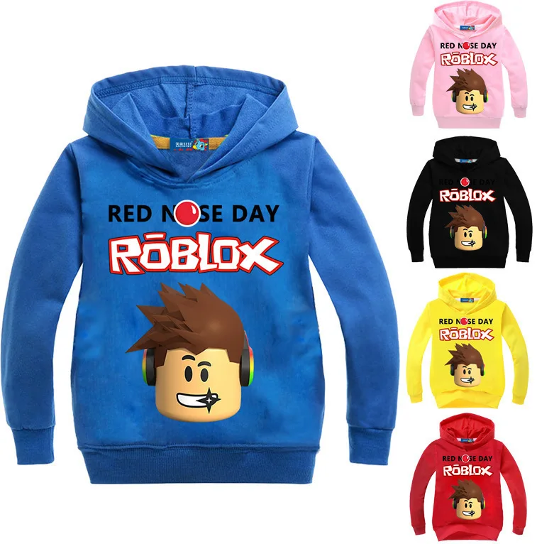 Roblox/толстовки с капюшоном рубашка для мальчиков свитер красный костюм дня нозы