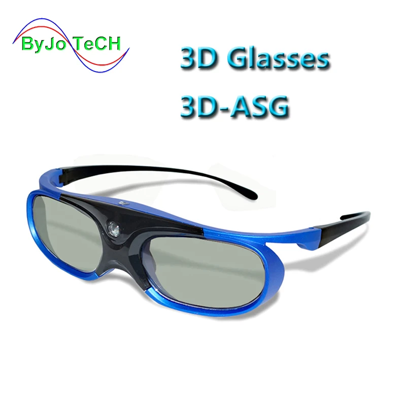 

Universal Battery DLP Active Shutter 3D Glasses 96-144Hz For XGIMI JMGO Most DLP Home Theater Projector 3D TV