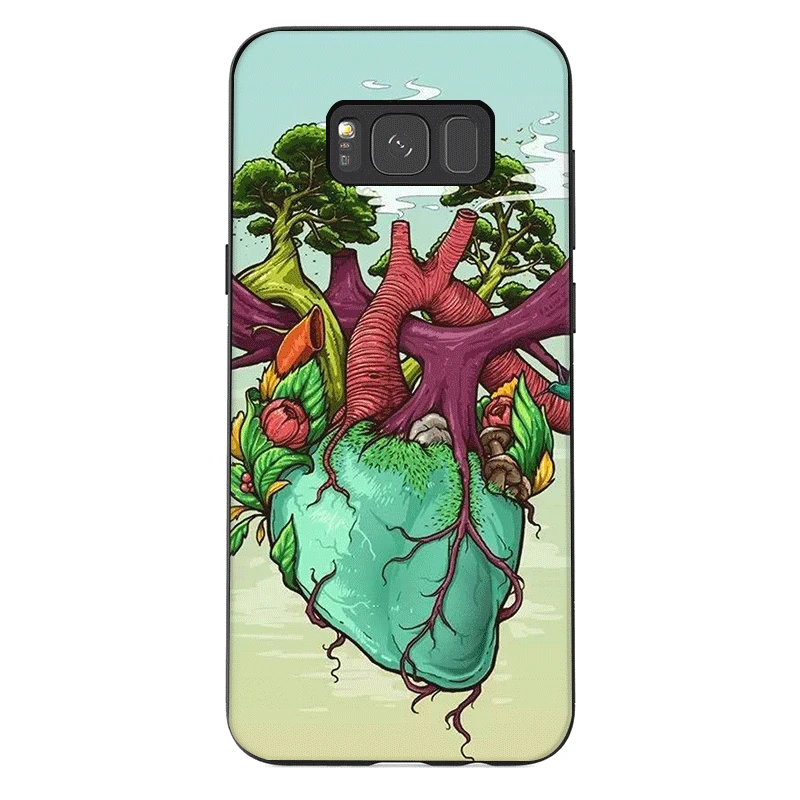 Силиконовый чехол для телефона дизайн анатомии человека Samsung Galaxy M10 M20 M30 J6 Note 8 9