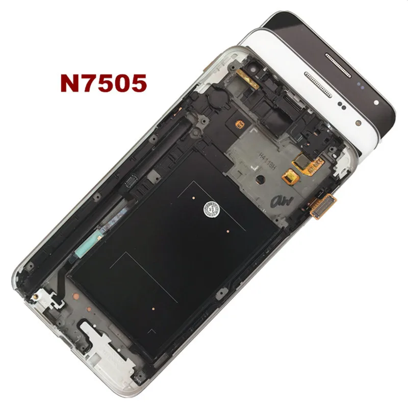 Протестированный супер AMOLED для samsung Galaxy N7505 ЖК-дисплей Note3 Neo Мини ЖК-дисплей с рамкой сенсорный дигитайзер сборка