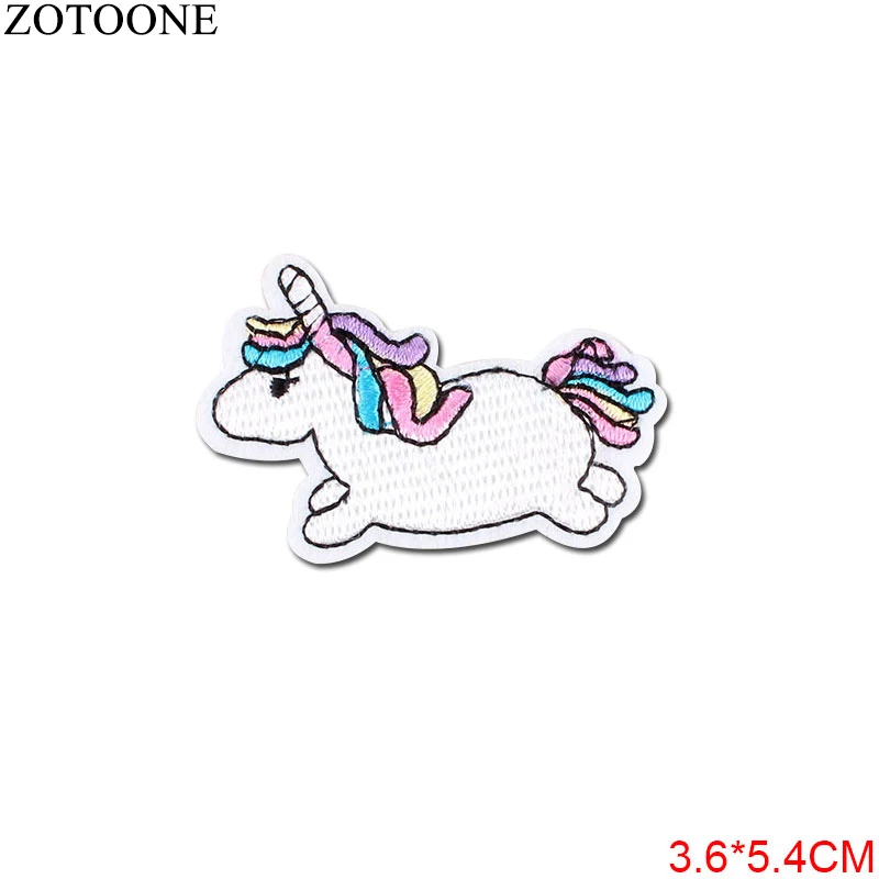ZOTOONE 1 шт. единорог с помощью утюга Симпатичные нашивки для аппликация на одежду DIY