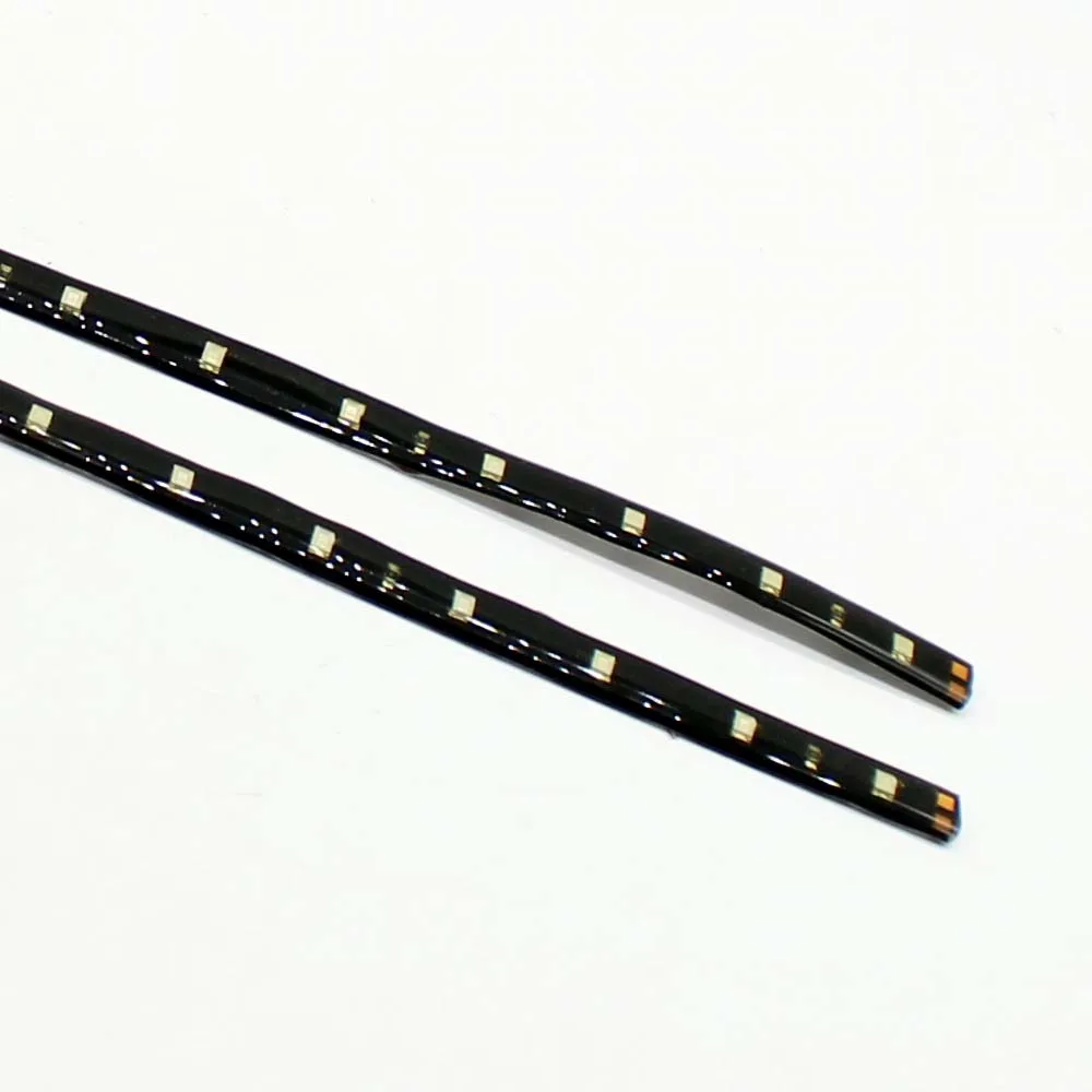 2pcs Waterproof Car Auto Decorative Flexible LED Strip HighPower 12V 30cm 15SMD Daytime Running Light DRL Blue | Автомобили и