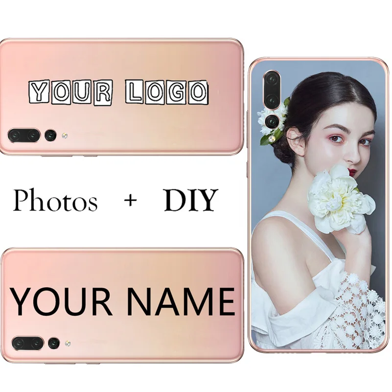 Custom LOGO Design Photo Case Cover Customized Printed Phone Cases DIY Gifts for huawei p8 p9 p10 p20 lite plus Honor 9 10 8 |