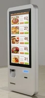 restaurant self service ordering information kiosk with terminal pos payment system