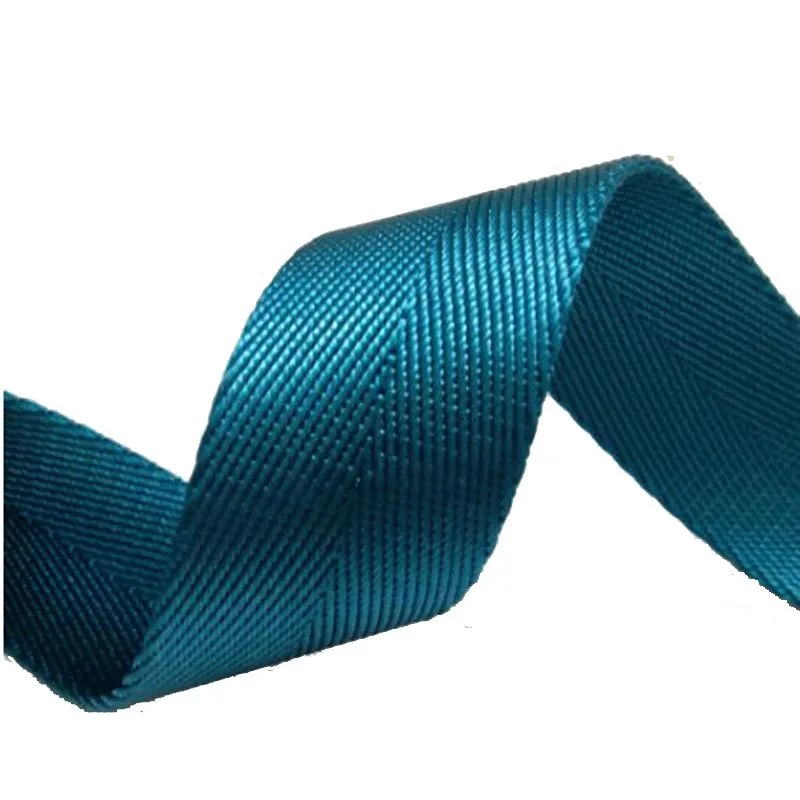 1 Inch High Quality Herringbone Tape 25mm Nylon Webbing Belt For Bag Strap Wholesale 1.35mm Thickness 50 Yards Sky Blue Color | Дом и сад