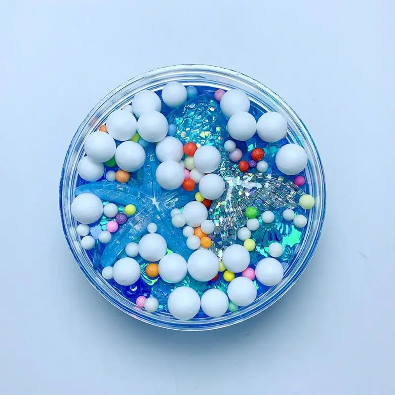 Одеяло хвост русалки Small Shell/бусины для слаймов пены шарики слизи принадлежности