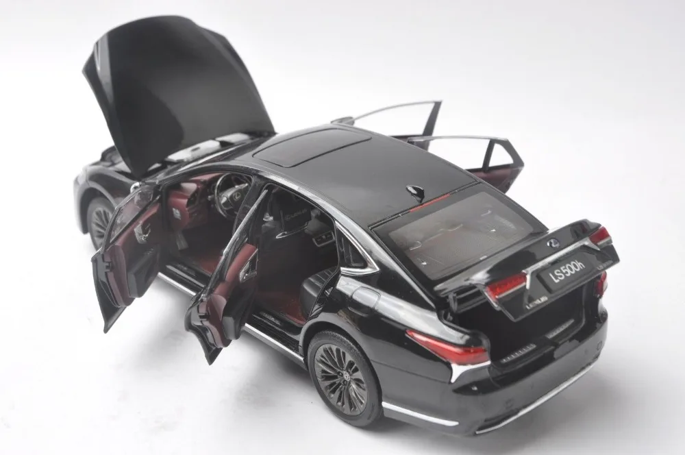 1:18 литая модель для Lexus LS500h черный Седан сплав игрушечный автомобиль миниатюрная коллекция подарок Ls 500 LS500 LC500