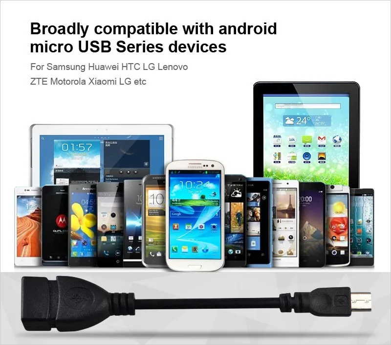 Лидер продаж микро USB кабель для ПК хост с разъемом OTG адаптер Android планшетов