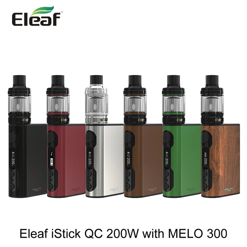 Оригинальный Eleaf istick QC Комплект 200 Вт с Melo 300 комплект 5000 мАч встроенный