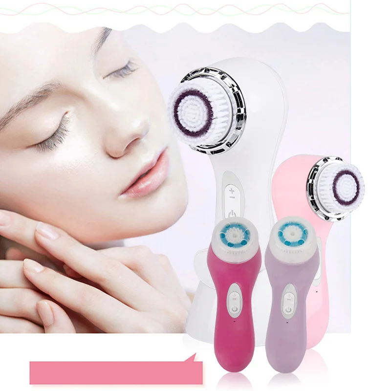 

Skineat Skin Care Face Brush Machine Electric Facial Cleansing Brushes Ultrasonic Maquillaje Removal Acne Whitening Oil control