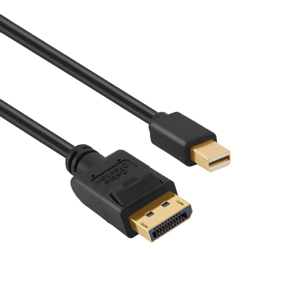 Кабель Mini DP-DP кабель DisplayPort-DisplayPort поддержка разрешения 4 K 6 футов черный и белый |