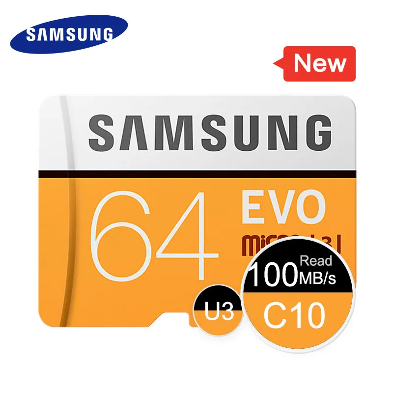 SAMSUNG Micro SD Карта Памяти 32 Г 64 MicroSD Карты SDHC SDXC макс 95 М/с EVO ГБ C10 TF Trans Flash Микро микро