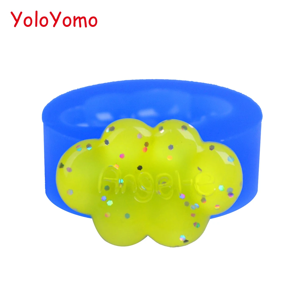 P488YL 24 8 мм силиконовая форма с изображением ангела облака для кексов зефир