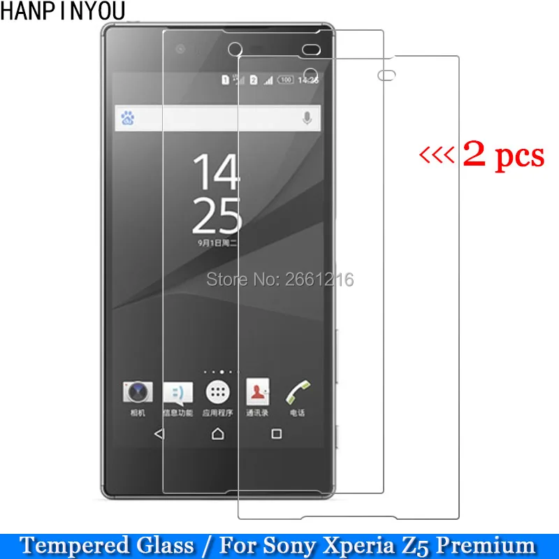 2 шт./лот для Sony Z5 Premium закаленное стекло 9H 2.5D Премиум Защитная пленка экрана Xperia /