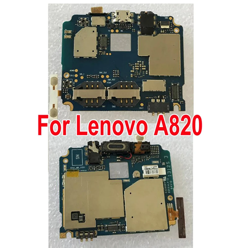 Оригинальная б/у тестовая материнская плата 1 ГБ ОЗУ 4 Гб ПЗУ для Lenovo A820 5 дюйма 960x540