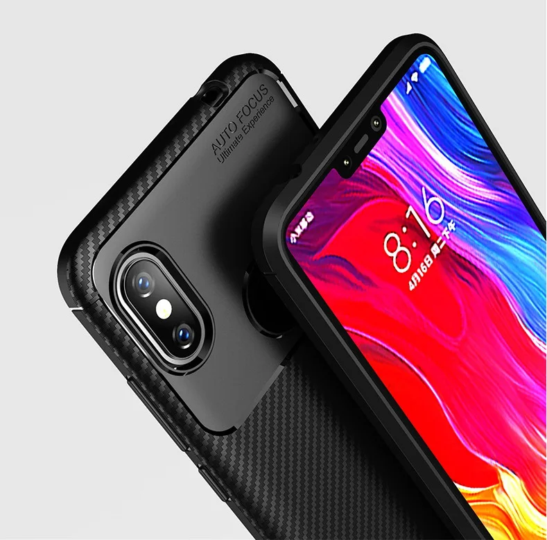 Роскошный деловой матовый чехол для Xiaomi Redmi Note 5 Pro Резиновый ТПУ силиконовый